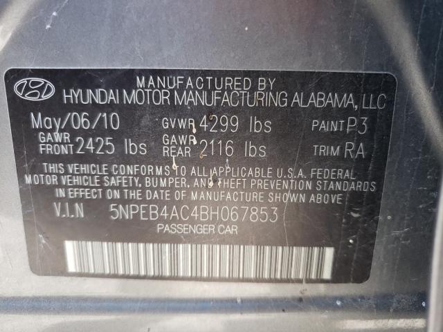 Photo 9 VIN: 5NPEB4AC4BH067853 - HYUNDAI SONATA 