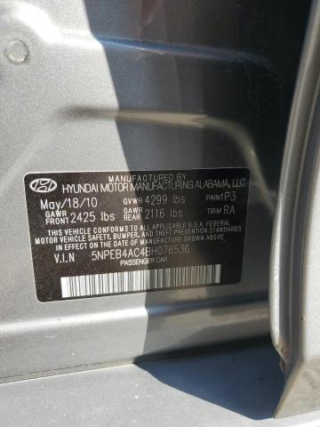 Photo 11 VIN: 5NPEB4AC4BH076536 - HYUNDAI SONATA GLS 