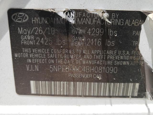 Photo 11 VIN: 5NPEB4AC4BH081090 - HYUNDAI SONATA 