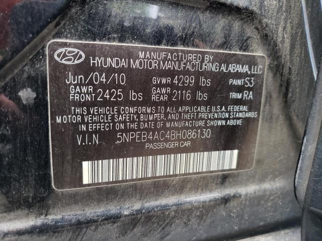 Photo 11 VIN: 5NPEB4AC4BH086130 - HYUNDAI SONATA 