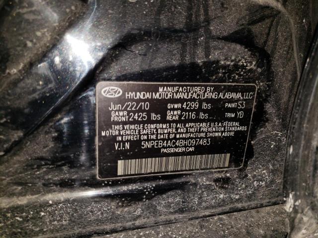 Photo 11 VIN: 5NPEB4AC4BH097483 - HYUNDAI SONATA GLS 