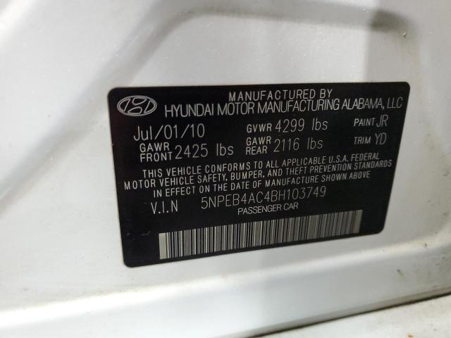 Photo 11 VIN: 5NPEB4AC4BH103749 - HYUNDAI SONATA 