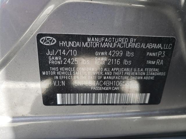 Photo 9 VIN: 5NPEB4AC4BH106585 - HYUNDAI SONATA GLS 