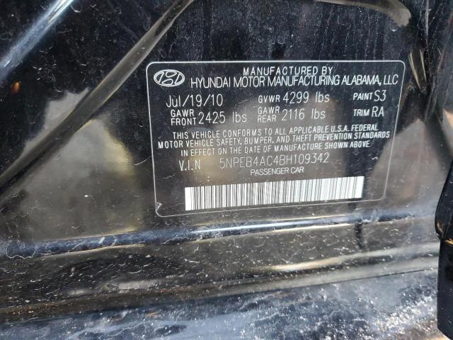 Photo 11 VIN: 5NPEB4AC4BH109342 - HYUNDAI SONATA GLS 