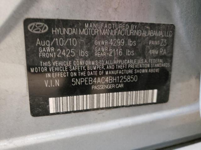 Photo 9 VIN: 5NPEB4AC4BH125850 - HYUNDAI SONATA GLS 