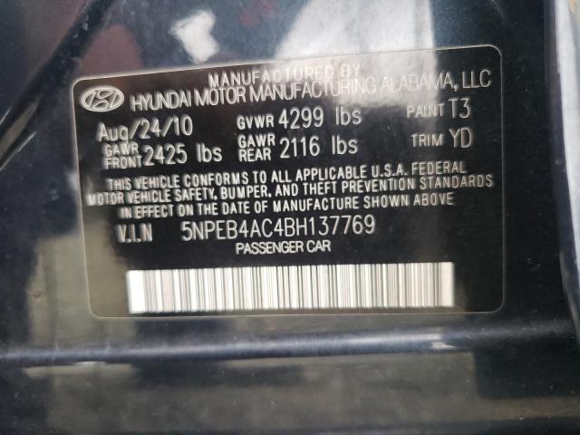 Photo 9 VIN: 5NPEB4AC4BH137769 - HYUNDAI SONATA GLS 