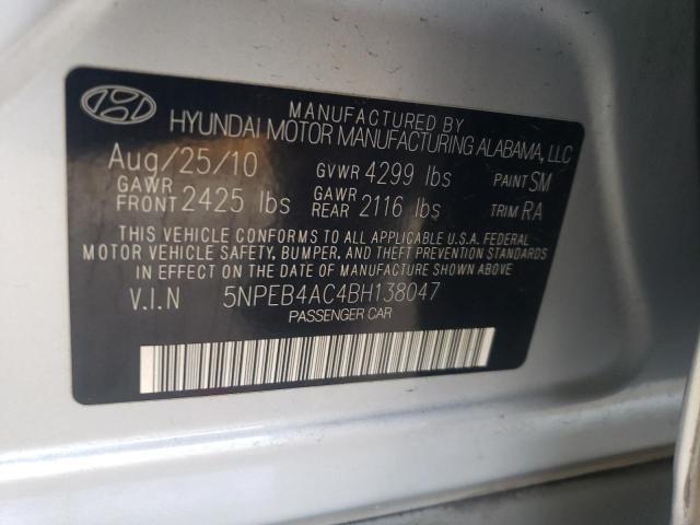 Photo 11 VIN: 5NPEB4AC4BH138047 - HYUNDAI SONATA GLS 