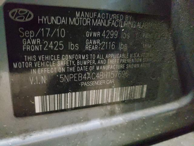 Photo 9 VIN: 5NPEB4AC4BH157696 - HYUNDAI SONATA GLS 