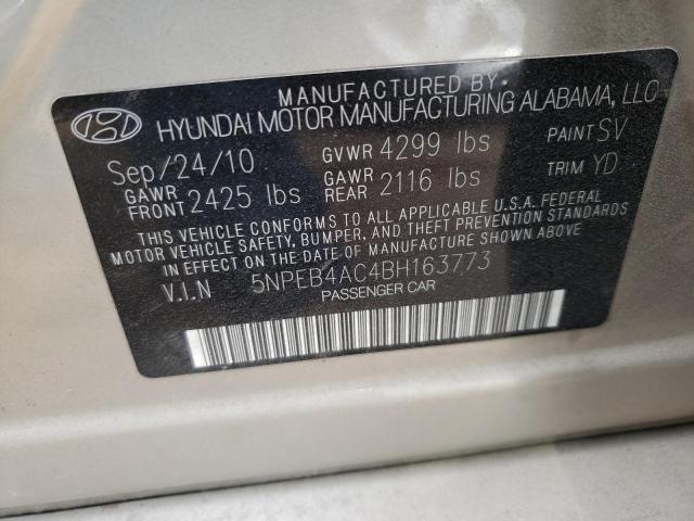 Photo 9 VIN: 5NPEB4AC4BH163773 - HYUNDAI SONATA GLS 