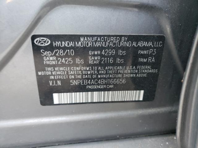 Photo 9 VIN: 5NPEB4AC4BH166656 - HYUNDAI SONATA GLS 