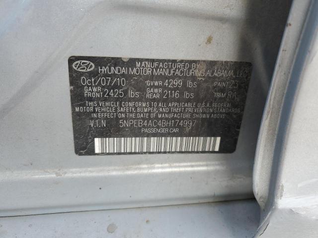 Photo 12 VIN: 5NPEB4AC4BH174997 - HYUNDAI SONATA GLS 