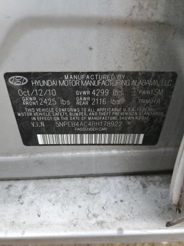 Photo 12 VIN: 5NPEB4AC4BH178922 - HYUNDAI SONATA GLS 