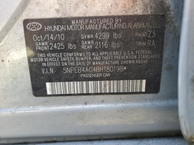 Photo 11 VIN: 5NPEB4AC4BH180198 - HYUNDAI SONATA GLS 