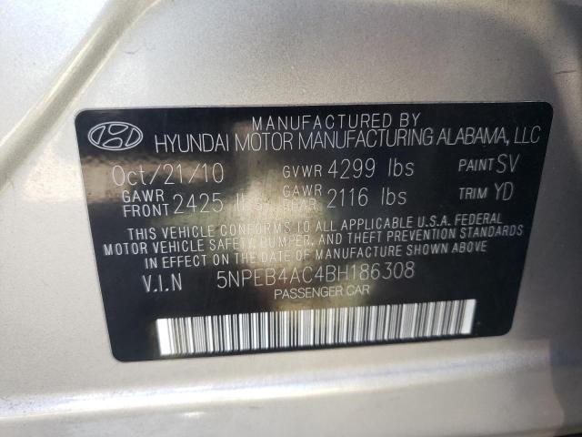 Photo 9 VIN: 5NPEB4AC4BH186308 - HYUNDAI SONATA GLS 