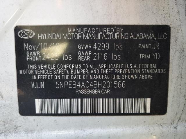 Photo 11 VIN: 5NPEB4AC4BH201566 - HYUNDAI SONATA GLS 