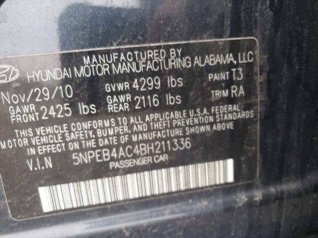 Photo 9 VIN: 5NPEB4AC4BH211336 - HYUNDAI SONATA GLS 