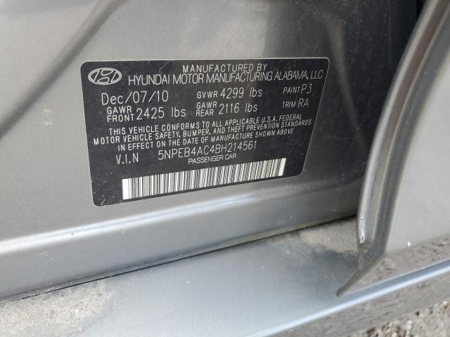 Photo 12 VIN: 5NPEB4AC4BH214561 - HYUNDAI SONATA GLS 