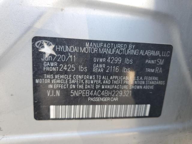 Photo 11 VIN: 5NPEB4AC4BH229321 - HYUNDAI SONATA GLS 