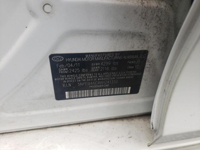 Photo 9 VIN: 5NPEB4AC4BH241310 - HYUNDAI SONATA GLS 