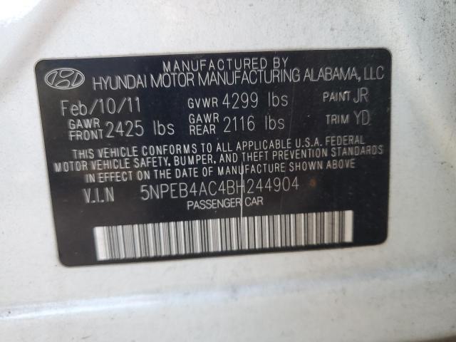 Photo 11 VIN: 5NPEB4AC4BH244904 - HYUNDAI SONATA 