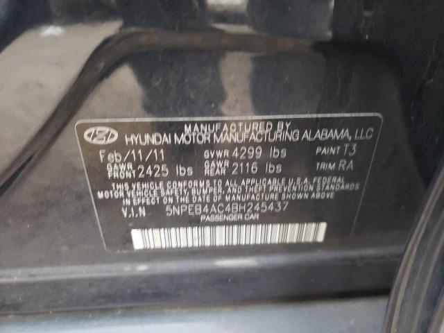 Photo 9 VIN: 5NPEB4AC4BH245437 - HYUNDAI SONATA GLS 