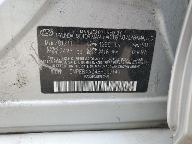 Photo 11 VIN: 5NPEB4AC4BH257149 - HYUNDAI SONATA GLS 