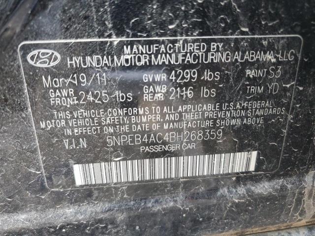 Photo 12 VIN: 5NPEB4AC4BH268359 - HYUNDAI SONATA GLS 