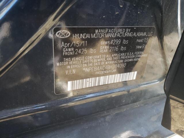 Photo 9 VIN: 5NPEB4AC4BH284092 - HYUNDAI SONATA GLS 