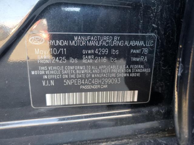 Photo 11 VIN: 5NPEB4AC4BH299093 - HYUNDAI SONATA GLS 