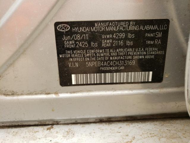 Photo 9 VIN: 5NPEB4AC4CH313169 - HYUNDAI SONATA GLS 