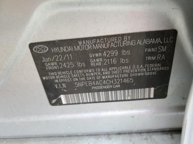 Photo 11 VIN: 5NPEB4AC4CH321465 - HYUNDAI SONATA 