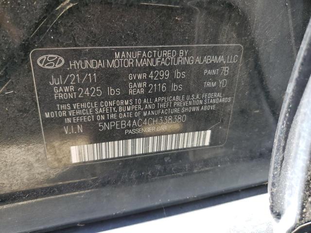 Photo 11 VIN: 5NPEB4AC4CH338380 - HYUNDAI SONATA 