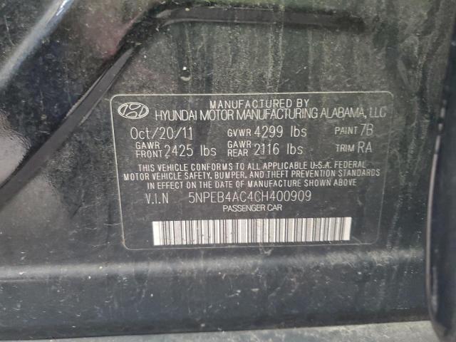 Photo 11 VIN: 5NPEB4AC4CH400909 - HYUNDAI SONATA 