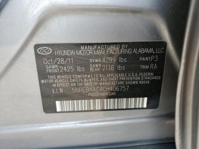 Photo 9 VIN: 5NPEB4AC4CH406757 - HYUNDAI SONATA GLS 