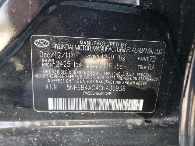 Photo 11 VIN: 5NPEB4AC4CH436938 - HYUNDAI SONATA GLS 