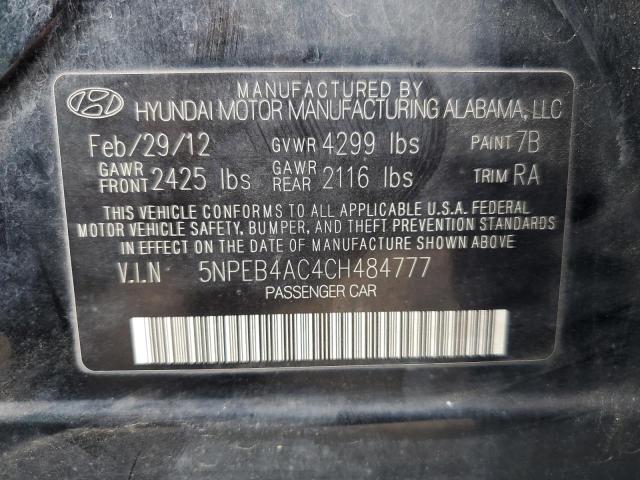 Photo 11 VIN: 5NPEB4AC4CH484777 - HYUNDAI SONATA GLS 