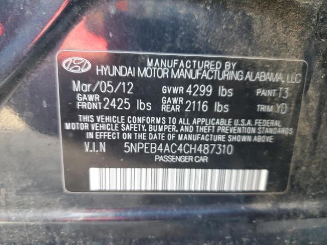 Photo 11 VIN: 5NPEB4AC4CH487310 - HYUNDAI SONATA 