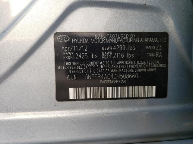 Photo 11 VIN: 5NPEB4AC4DH508660 - HYUNDAI SONATA 