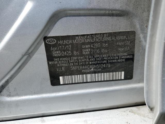 Photo 11 VIN: 5NPEB4AC4DH512479 - HYUNDAI SONATA GLS 