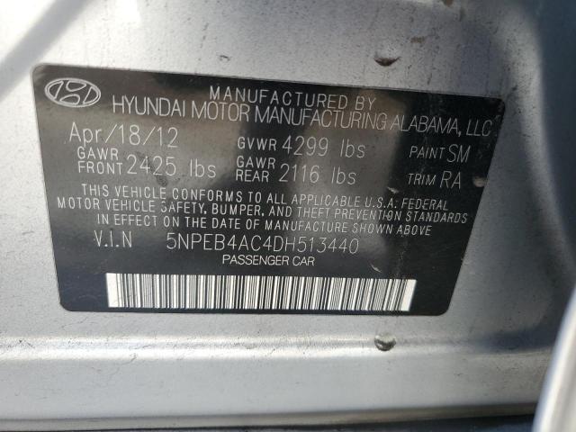 Photo 11 VIN: 5NPEB4AC4DH513440 - HYUNDAI SONATA 