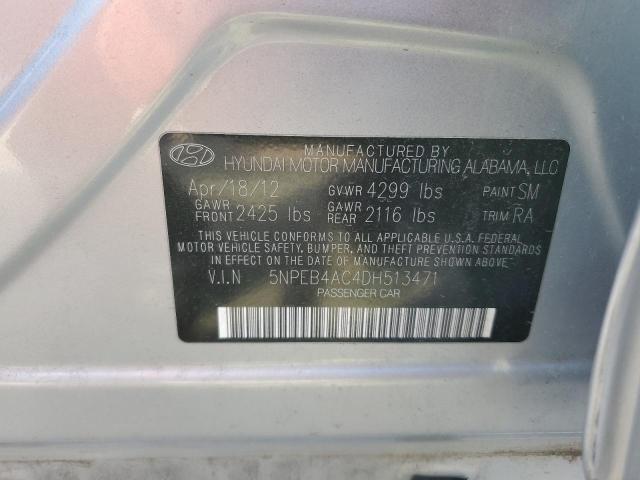 Photo 11 VIN: 5NPEB4AC4DH513471 - HYUNDAI SONATA GLS 