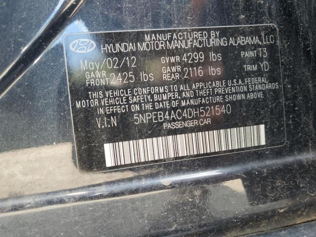 Photo 11 VIN: 5NPEB4AC4DH521540 - HYUNDAI SONATA 