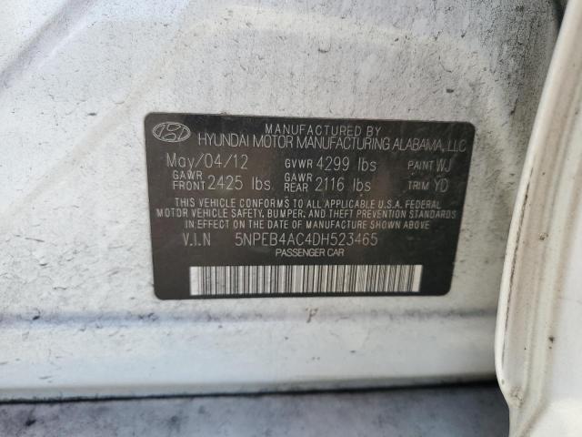 Photo 11 VIN: 5NPEB4AC4DH523465 - HYUNDAI SONATA GLS 