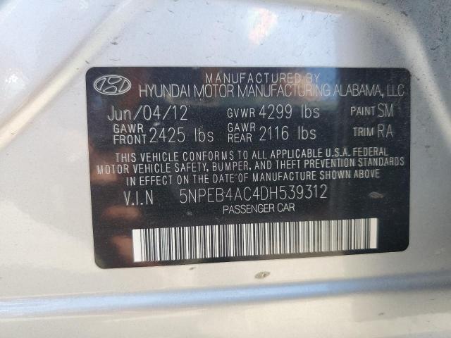 Photo 11 VIN: 5NPEB4AC4DH539312 - HYUNDAI SONATA 