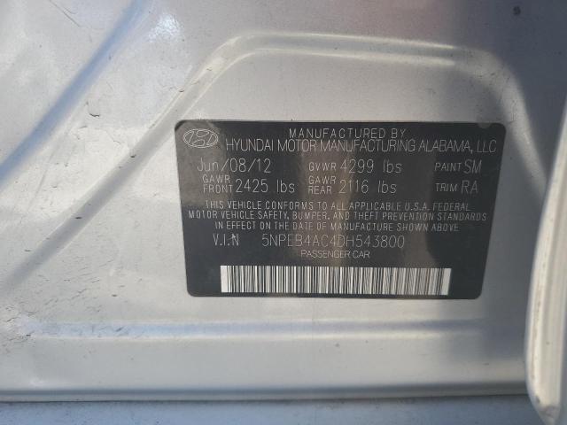 Photo 11 VIN: 5NPEB4AC4DH543800 - HYUNDAI SONATA 