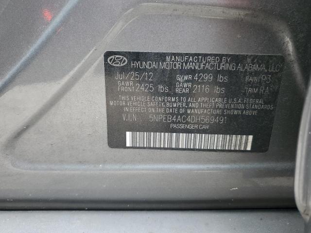 Photo 11 VIN: 5NPEB4AC4DH569491 - HYUNDAI SONATA 