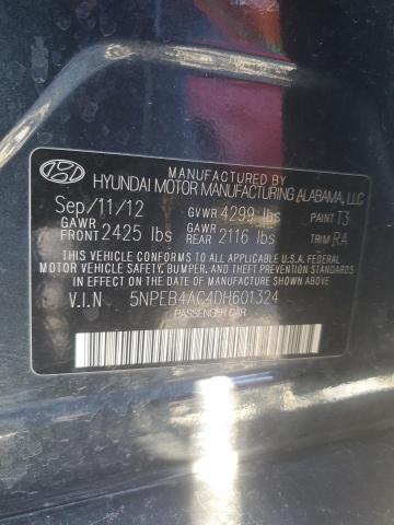 Photo 11 VIN: 5NPEB4AC4DH601324 - HYUNDAI SONATA 