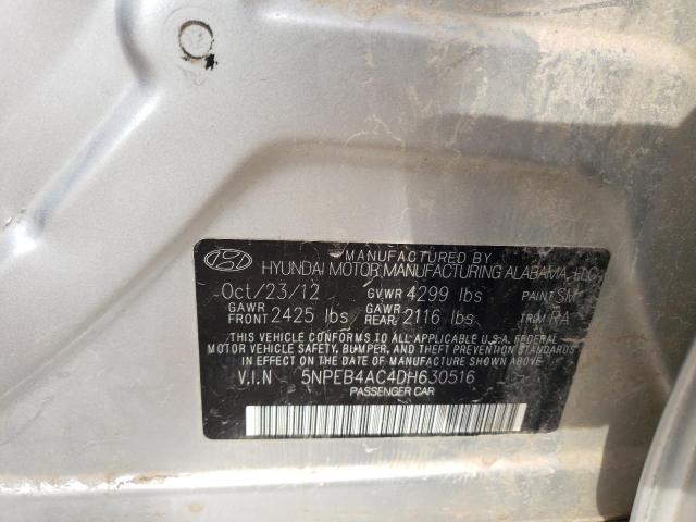 Photo 9 VIN: 5NPEB4AC4DH630516 - HYUNDAI SONATA 