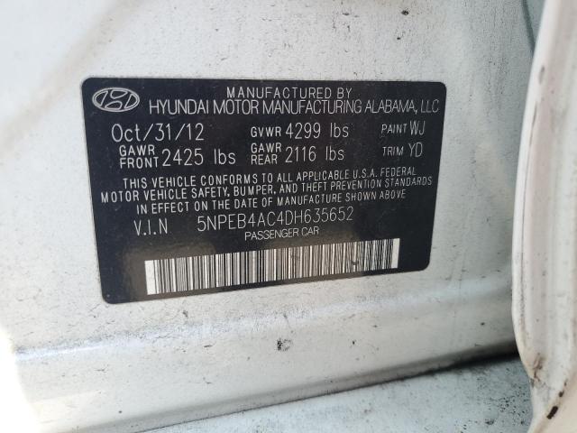 Photo 11 VIN: 5NPEB4AC4DH635652 - HYUNDAI SONATA GLS 