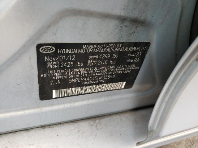 Photo 9 VIN: 5NPEB4AC4DH635859 - HYUNDAI SONATA GLS 